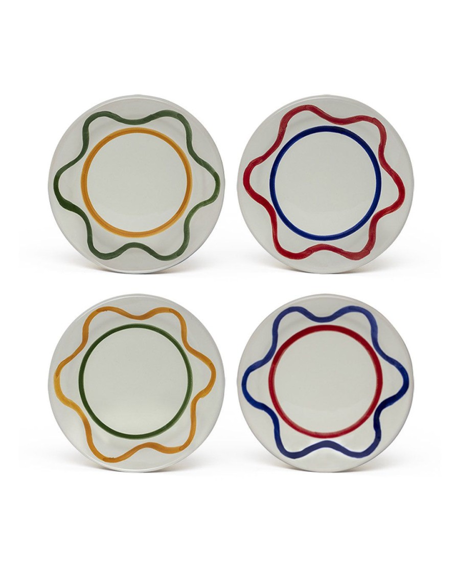 Piatti | TA DAAN Piatti da pane Wavy-Lines - Sottobicchieri Mix - Set da 4